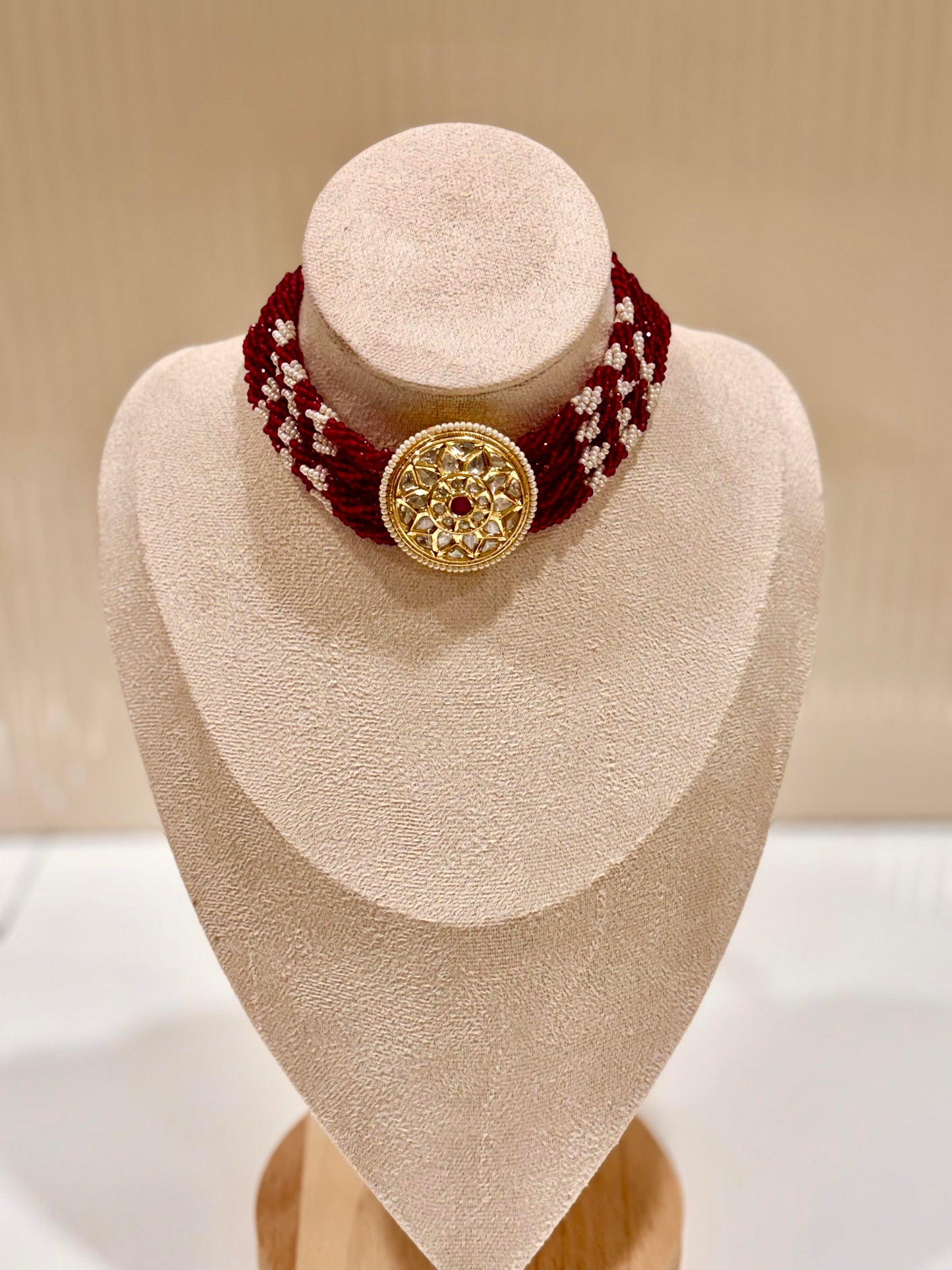 Ruby Choker Jewellery Set