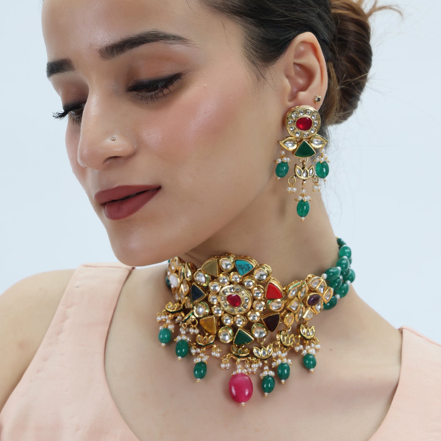 Meherbaan Polki Choker Set