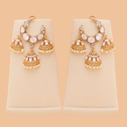 Chaand Pearl Jhumkas