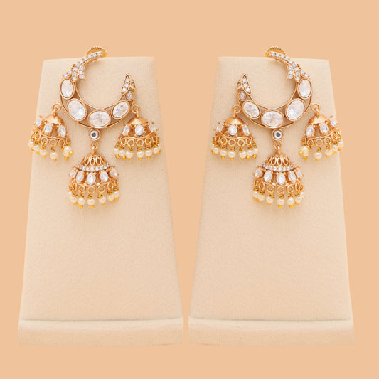 Chaand Pearl Jhumkas