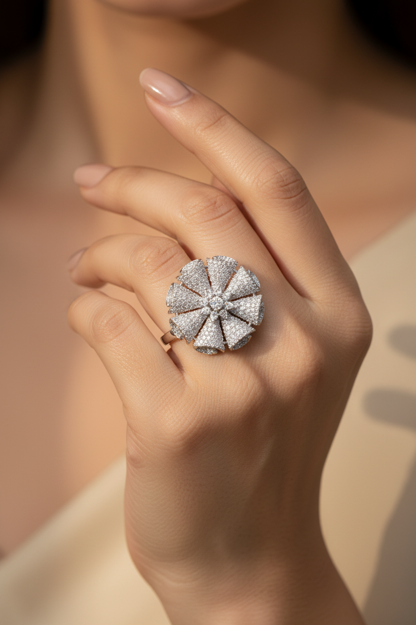 Seraphina Bloom Adjustable Ring