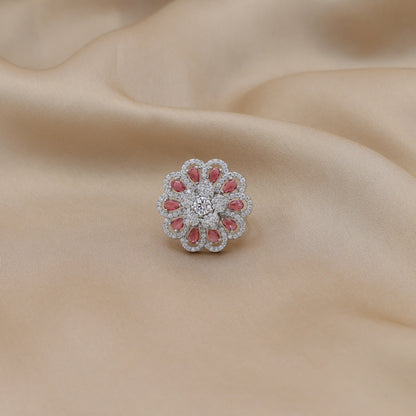 Roselle Bloom Adjustable Ring