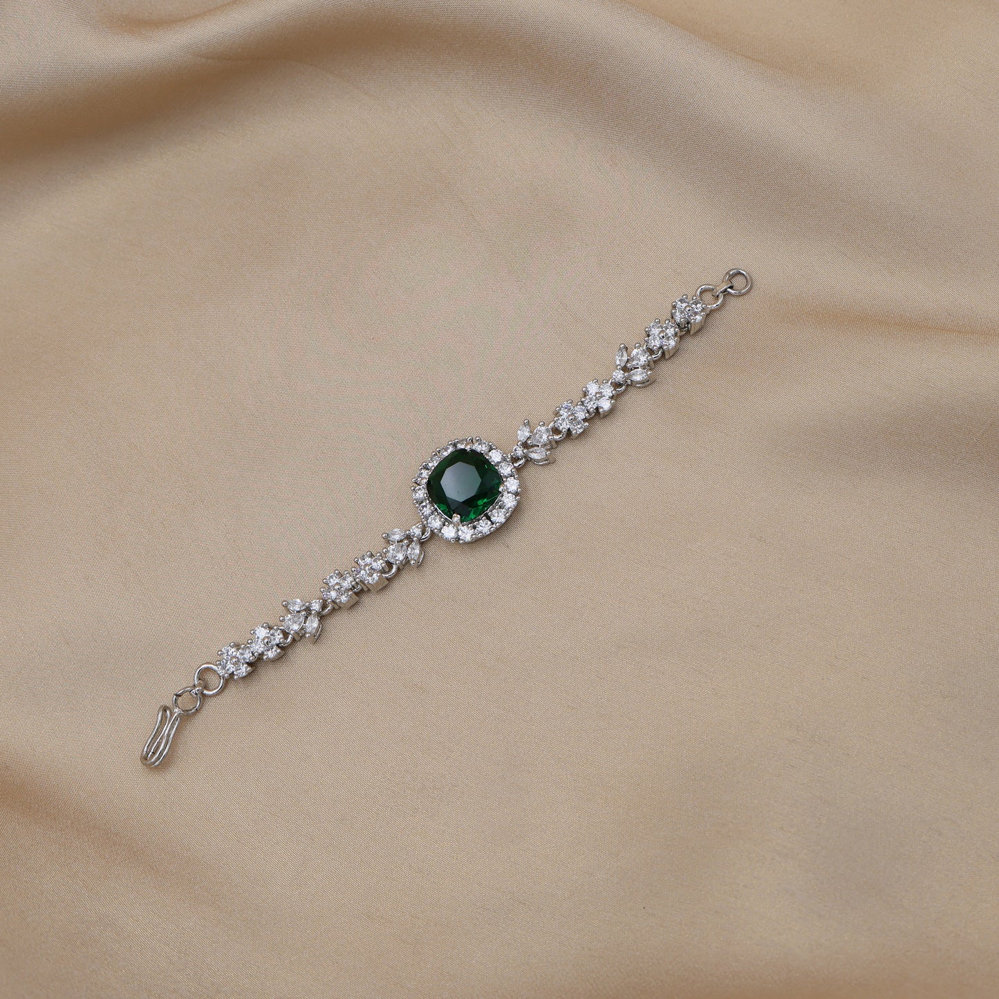 Emerelle Halo American Diamond Bracelet