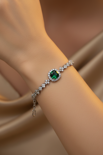 Emerelle Halo American Diamond Bracelet