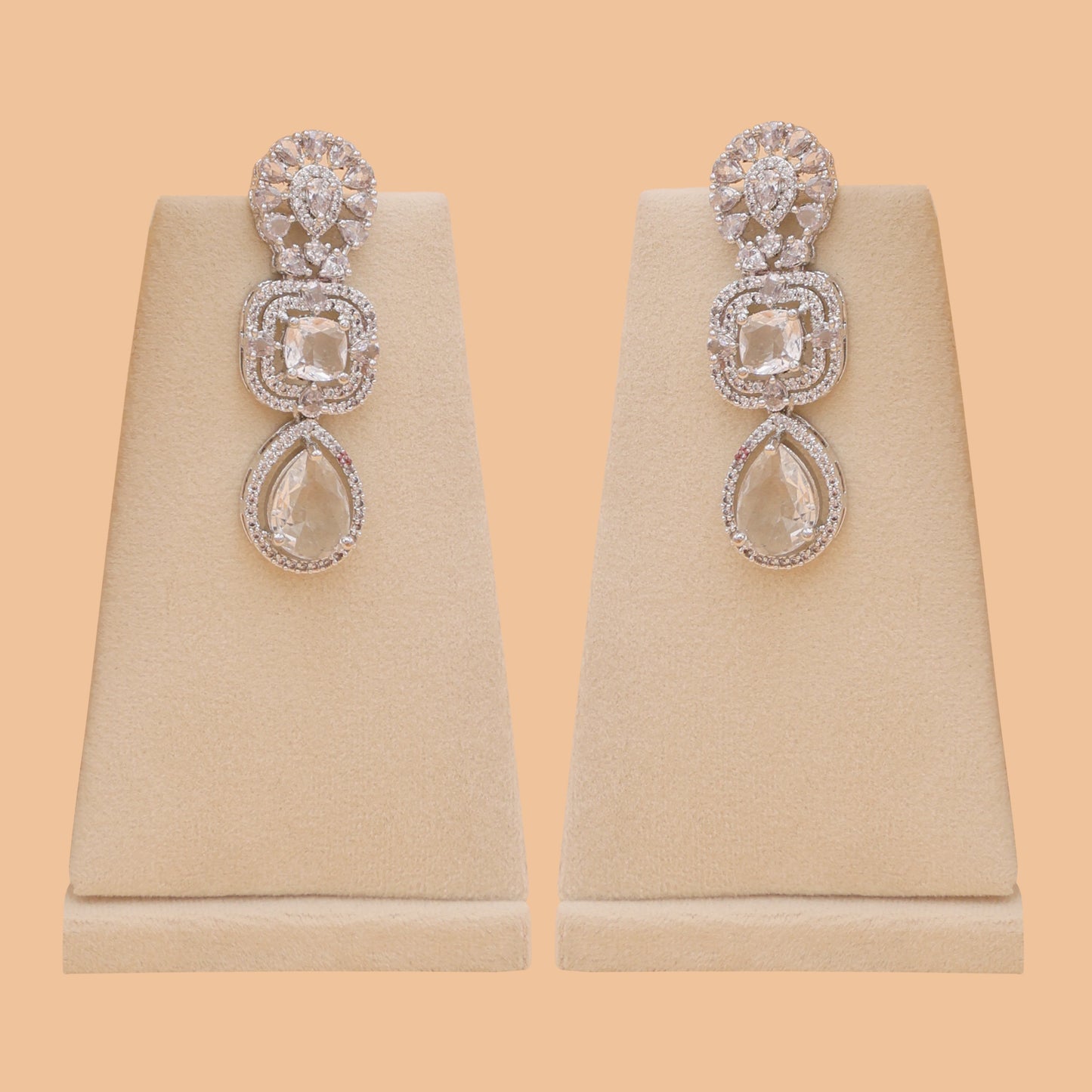 Ravelle American Diamond Necklace Set
