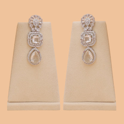 Ravelle American Diamond Necklace Set