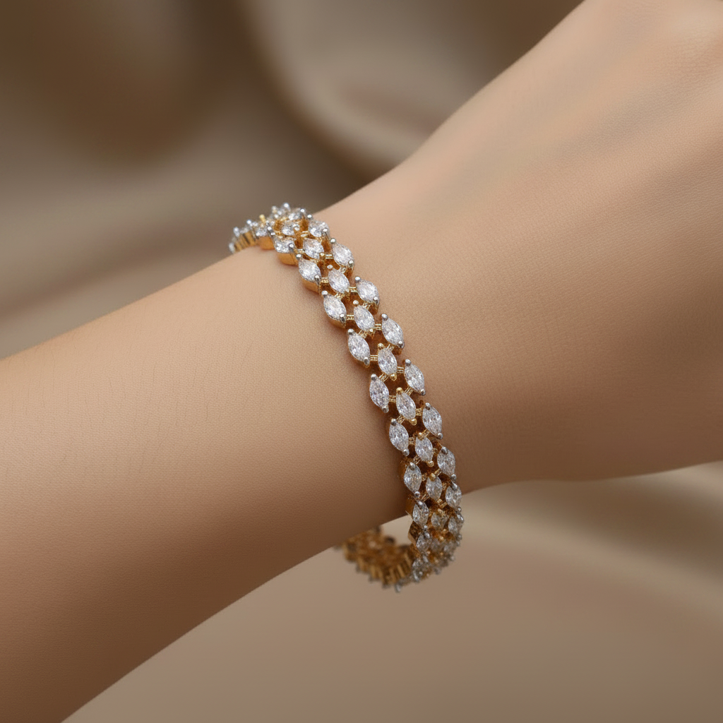 Aurelia Marquise American Diamond Bracelet