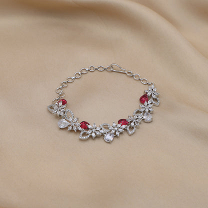 Roselle Bloom American Diamond Bracelet