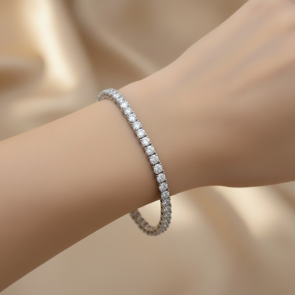 Lumière Classic American Diamond Tennis Bracelet