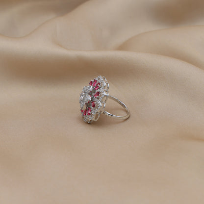 Roselle Bloom Adjustable Ring