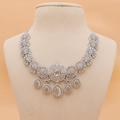 Ravelle American Diamond Necklace Set