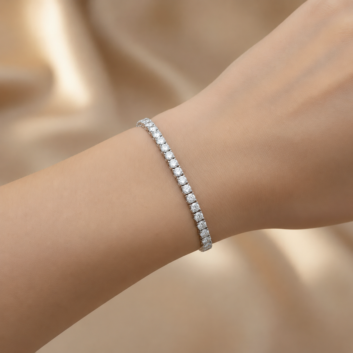 Lumière Classic American Diamond Tennis Bracelet