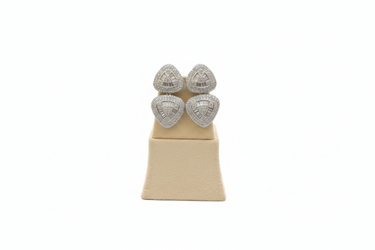 Veyra Triad American Diamond Earrings