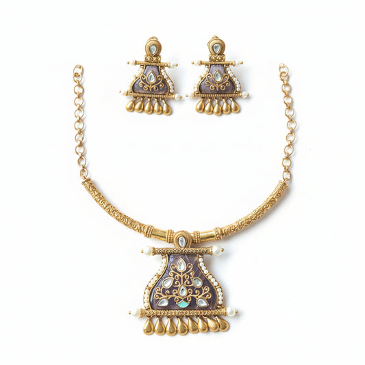 Rajsi Antique Hasli Jewellery Set