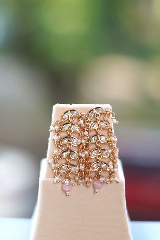 Pink Mint Gulbahar Jewellery Set