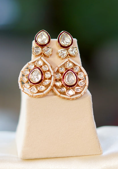 Golden Noorani Bahaar Kundan Jewellery Set