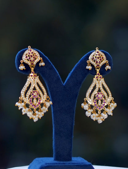 White Ruhani Haar Jewellery Set
