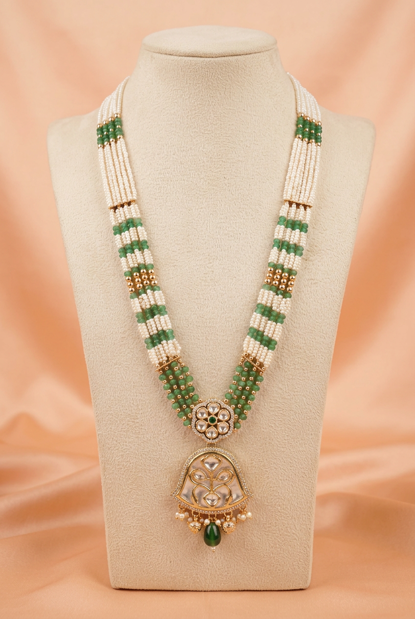 Emerald Amira Blush Jewellery Set