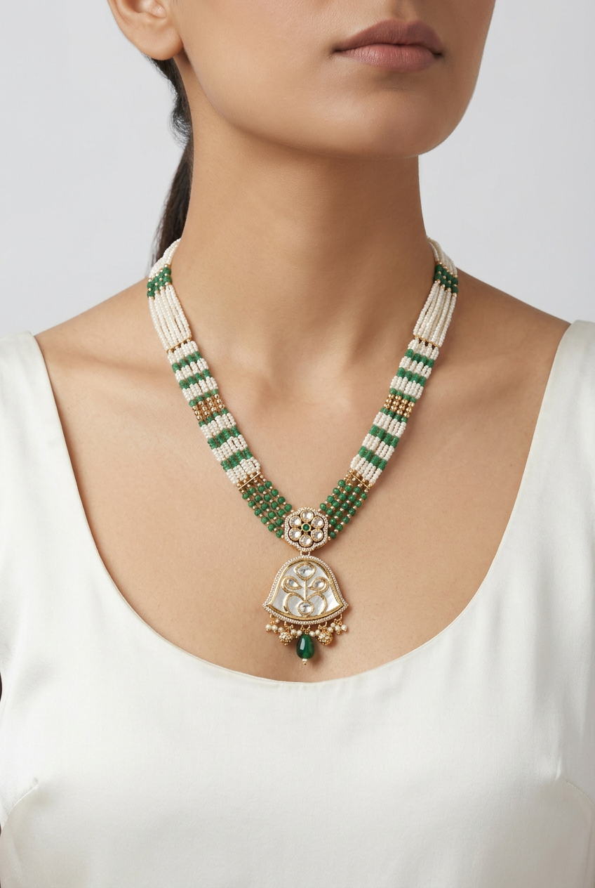 Emerald Amira Blush Jewellery Set