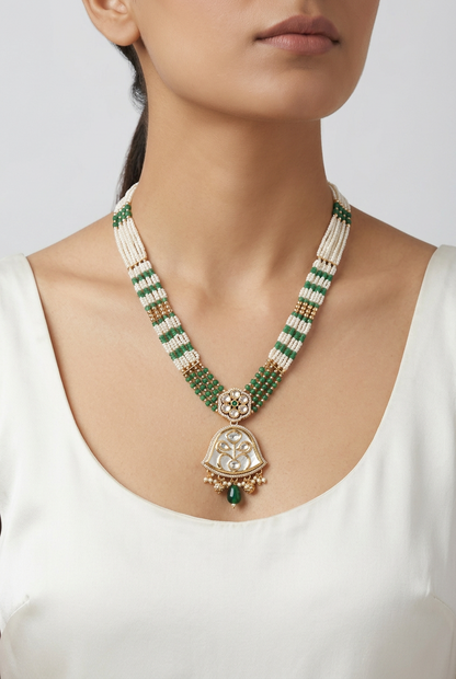 Emerald Amira Blush Jewellery Set