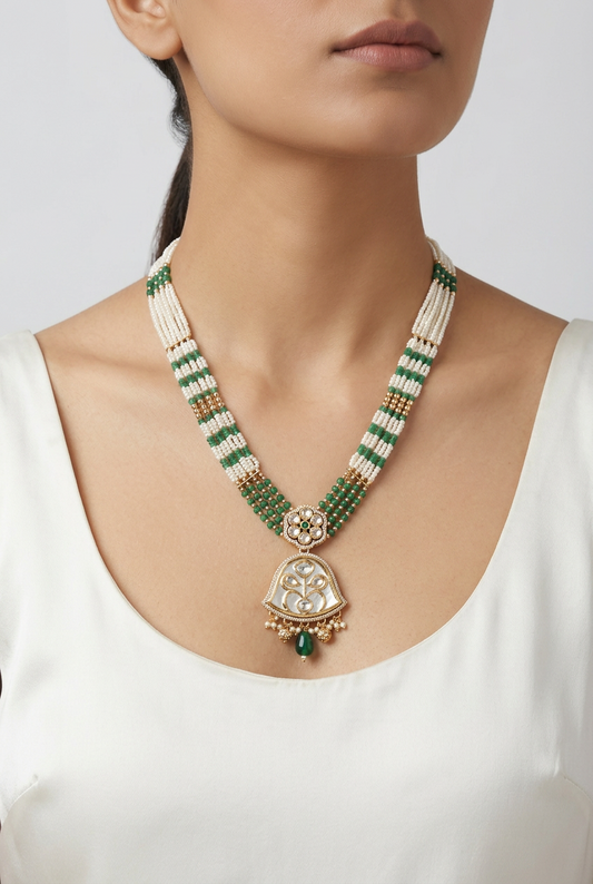 Emerald Amira Blush Jewellery Set