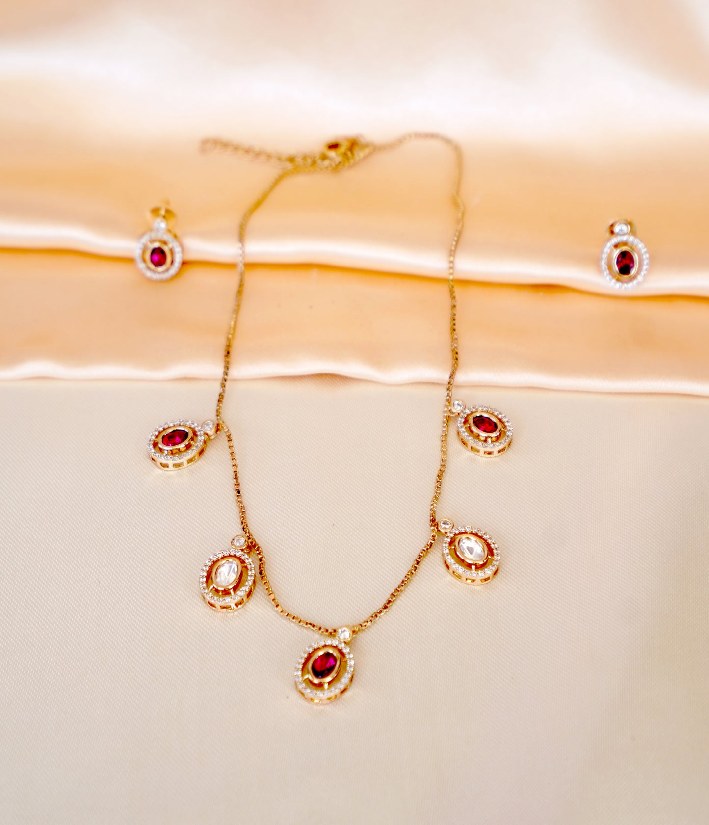 Scarlet Glow Necklace Set