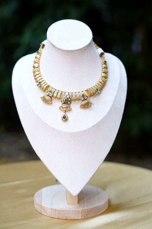 Eshani Temple Bloom Jewellery Set
