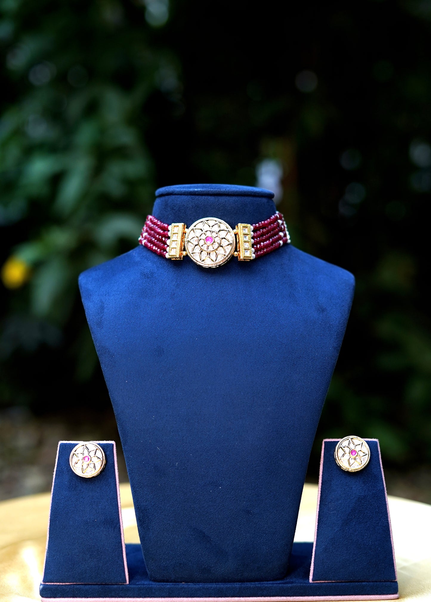 Ruby Zehra Choker Jewellery Set