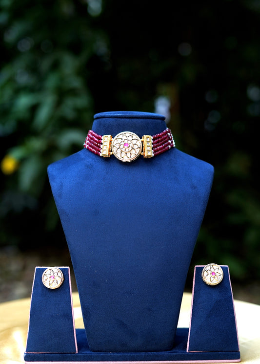 Ruby Zehra Choker Jewellery Set