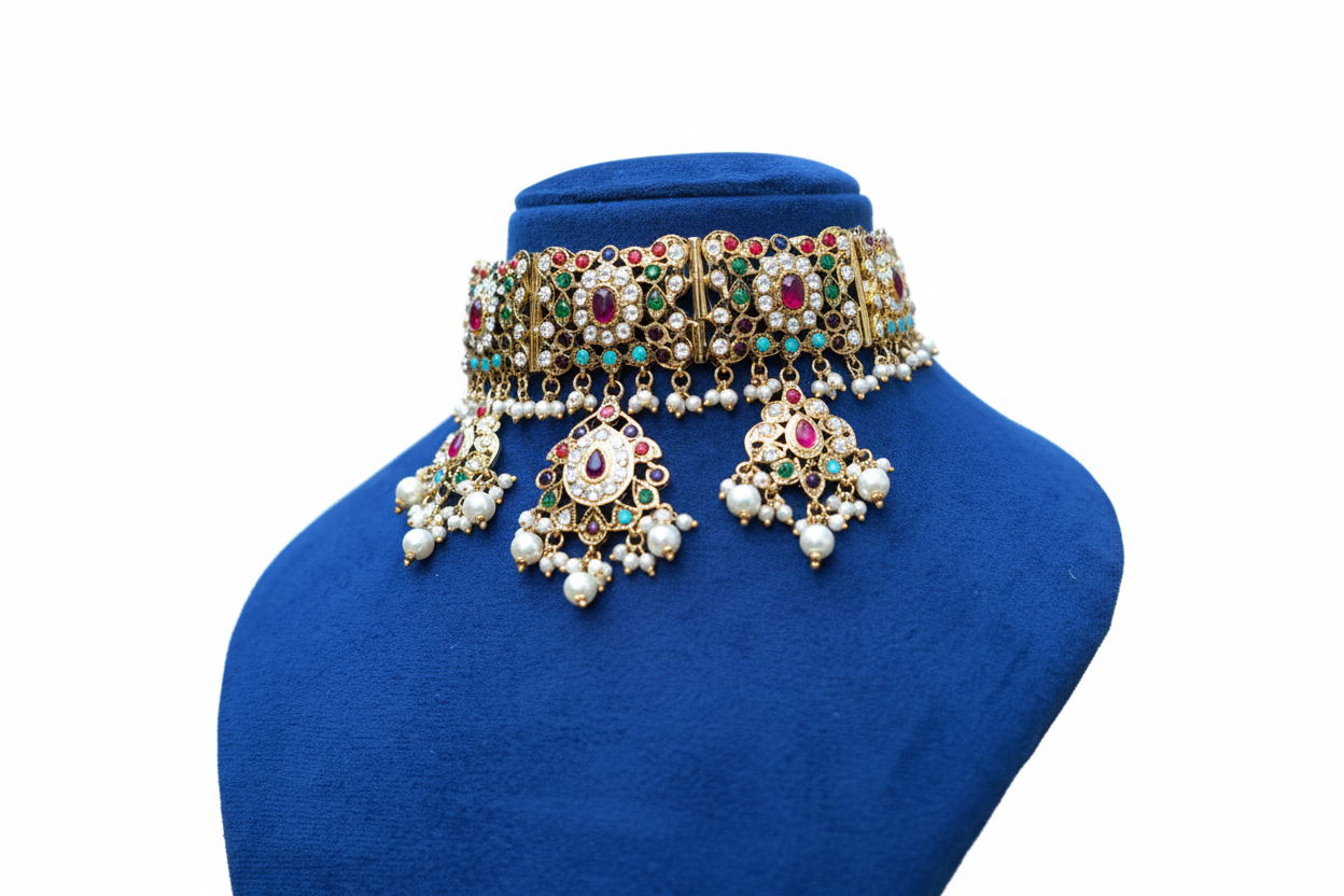 Navratan Devika Royale Jewellery Set