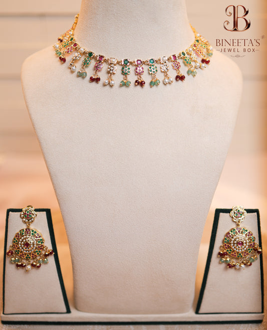 Rangtara Jadau Necklace Set