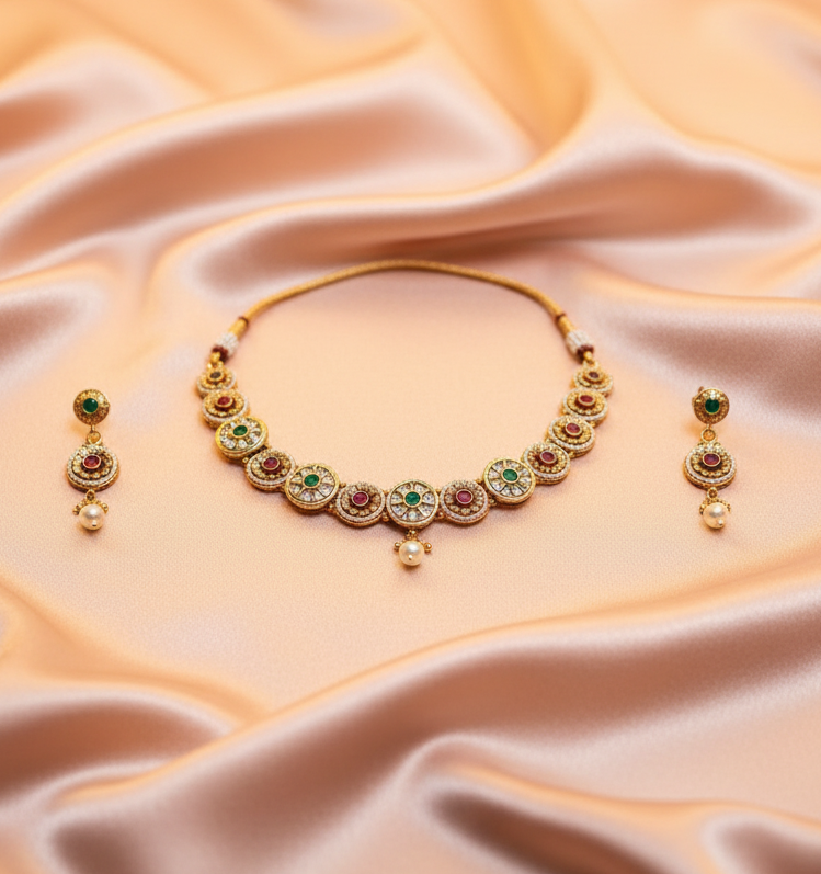 Aarvika Kundan Jewellery Set