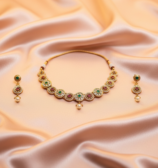 Aarvika Kundan Jewellery Set