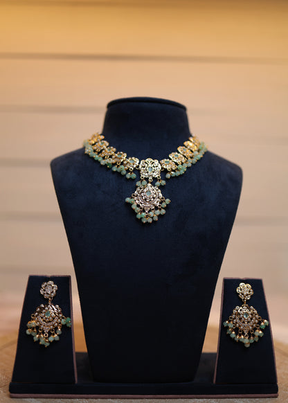 Mint Jadau Jewellery Set