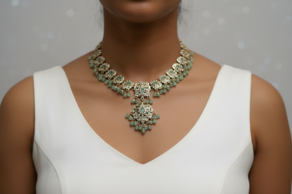 Mint Jadau Jewellery Set