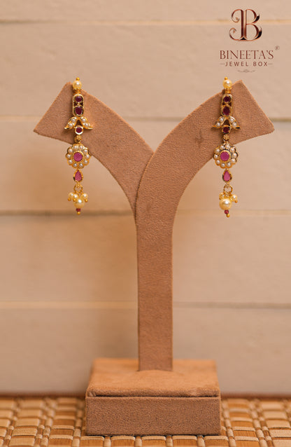 Rajviva Ruby Pearl Set