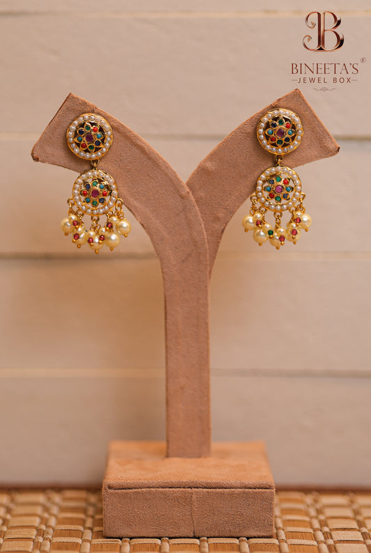 Chandrika Mandala Navratan Jewellery Set