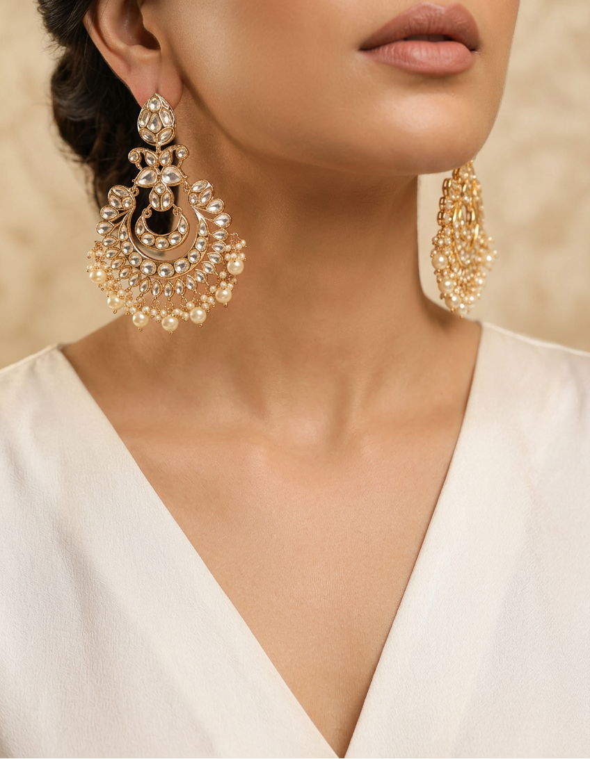 Sitara Kundan Chandbalis