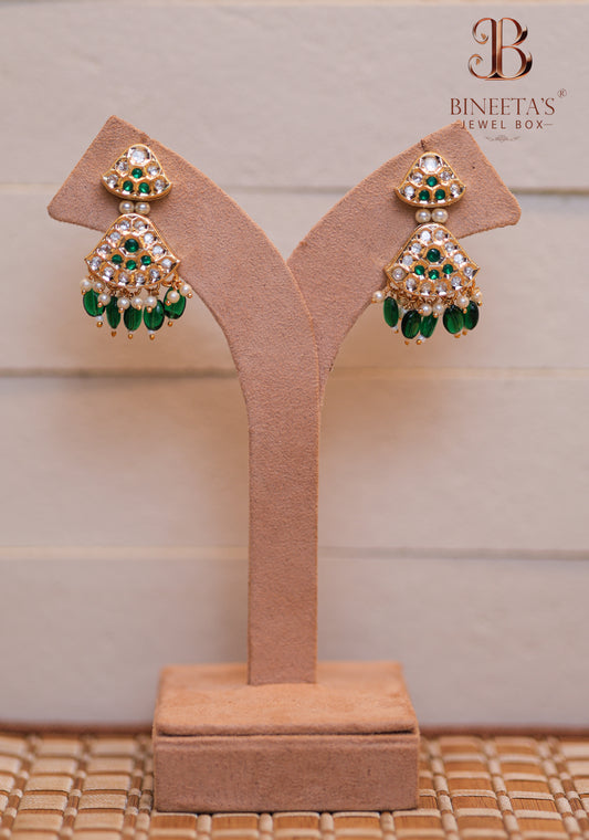 Emerald Mayuri Earrings
