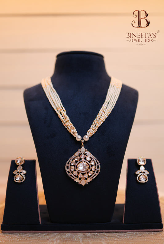 Rajvanshi Pearl Jewellery Set