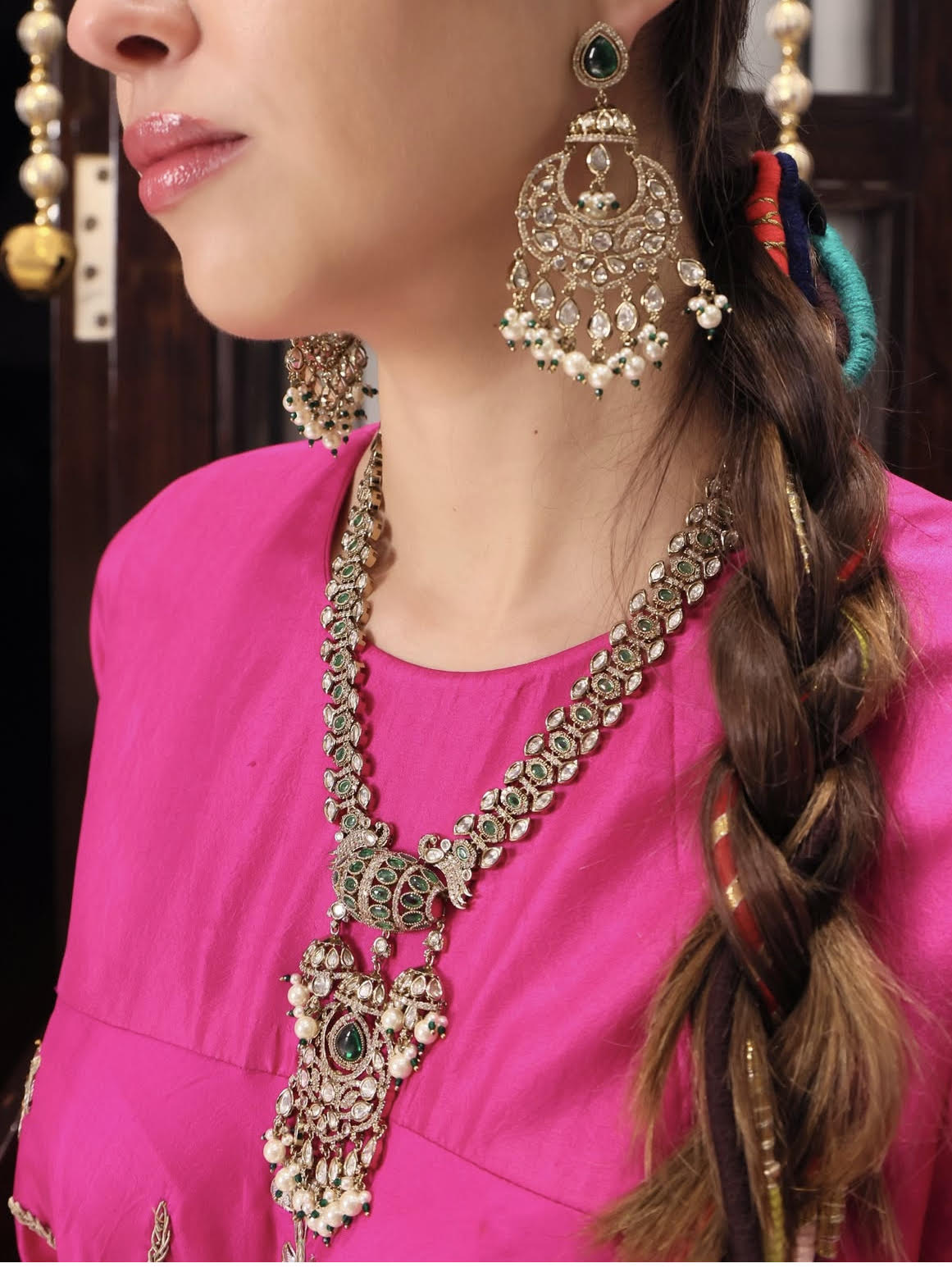Shyara Emerald Green Jewellery Set