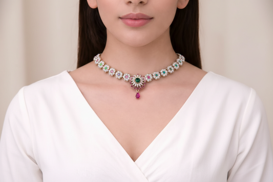 Ruby Radiance Necklace Set