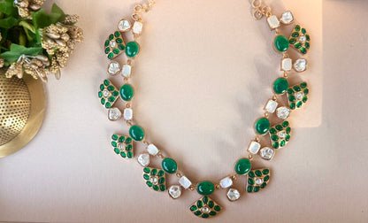 Zaria Emerald Green Jewellery Set