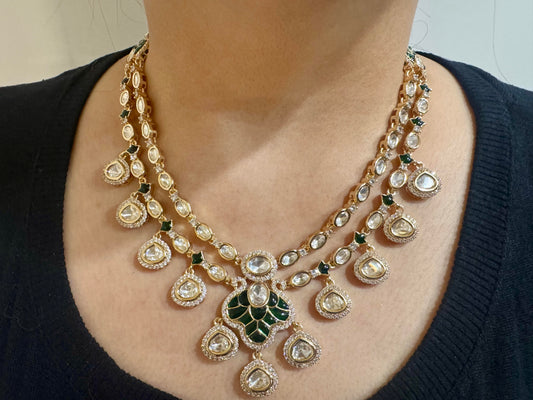 Emerald Zehra Crystal Jewellery Set