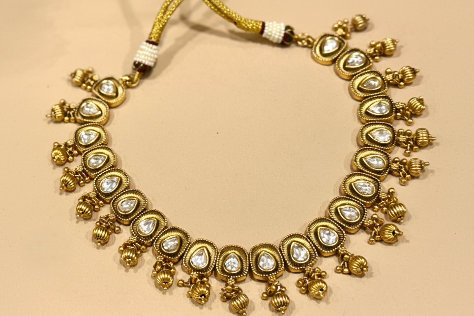Vedica Radiance Golden Jewellery Set