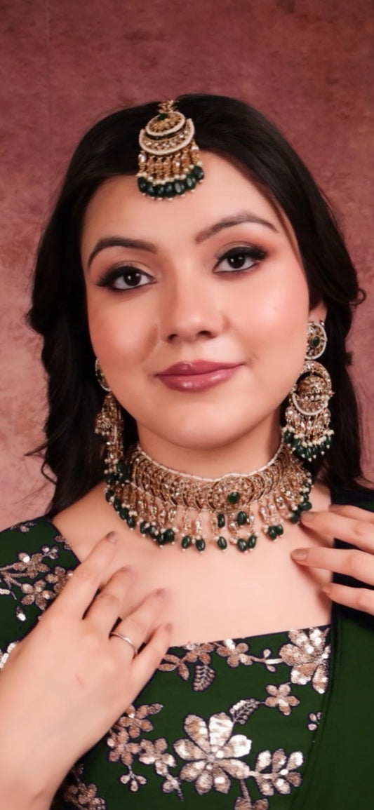 Aarzu Emerald Jewellery Set