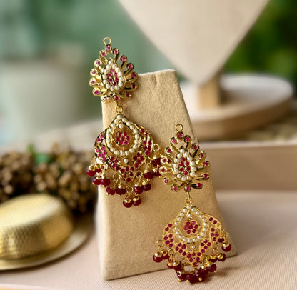 Samaira Ruby Jadau Necklace Set