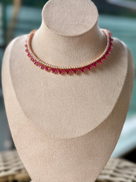 Arnika Ruby Pearl Set