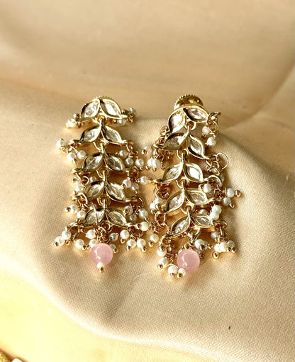 Pink Mint Gulbahar Jewellery Set
