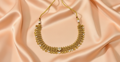 Golden Rivya Rose Jewellery Set